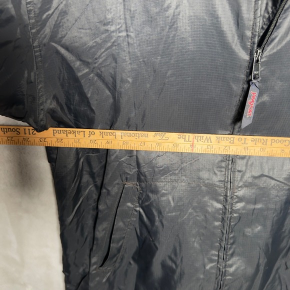 Vintage Jansport Men's Black Lightweight Hooded Anorak Jacket Size L Y2K - Picture 5 of 10